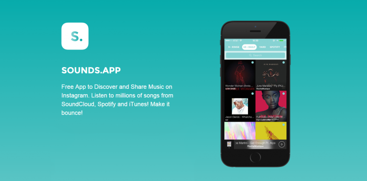 با برنامه SoundsApp در اینستاگرام موسیقی به اشتراک بگذارید