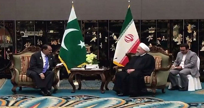 دیدار ریس جمهور ایران و پاکستان در چین