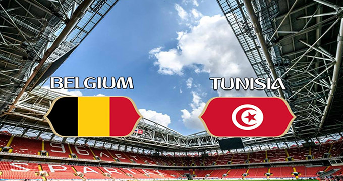 شماتیک ترکیب بازیکنان دو تیم بلژیک - تونس