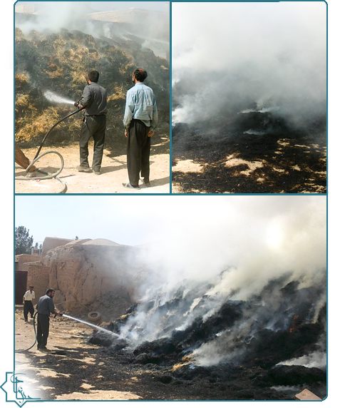 آتش سوزی حبیب آباد