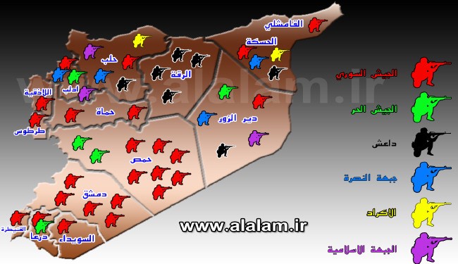 نقشه سوریه