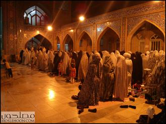 نماز دسته جمعی لیله الرغایب مسجد رضوان اهواز