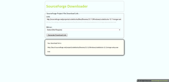 تصویری از سروس SourceForge Downloader