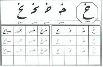 خط تحریر عربی