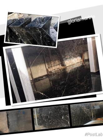 Ocean black marble