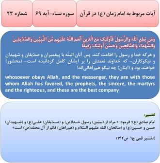 آیات مربوط به امام زمان(ع) در قرآن