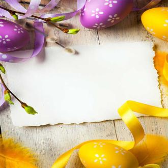 بک گراند باکیفیت تصویر تخم مرغ رنگی عید 