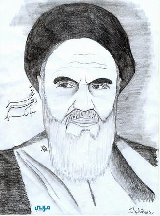 نقاشی چهره امام