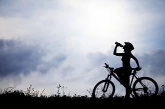 woman's activities in cycling