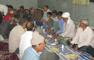 افطاری ماه رمضان روستای خزان