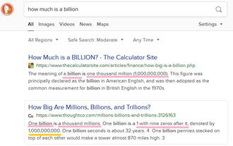 one billion
