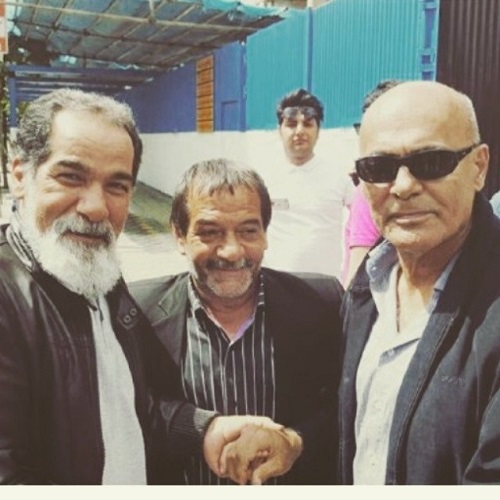 عکس امین اقا فرزانه در کنار بازیگران ایرانی