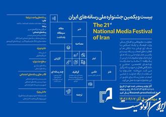 فراخوان "بیست‌ویکمین جشنواره ملی رسانه‌های ایران"