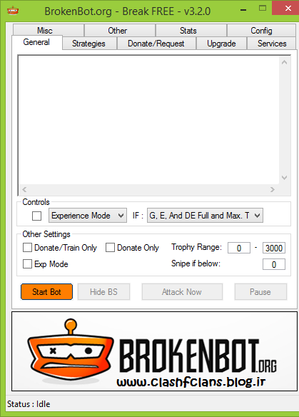 ربات کلش اف کلنز بروکن بات (BrokenBot v3.2.0)