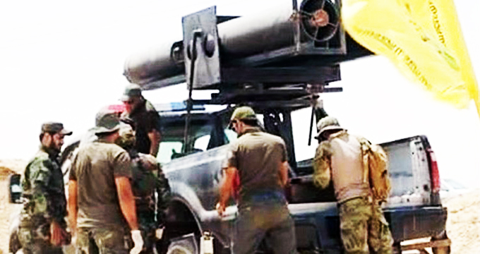 حمله موشکی النجباء عراق به مواضع داعش در سوریه
