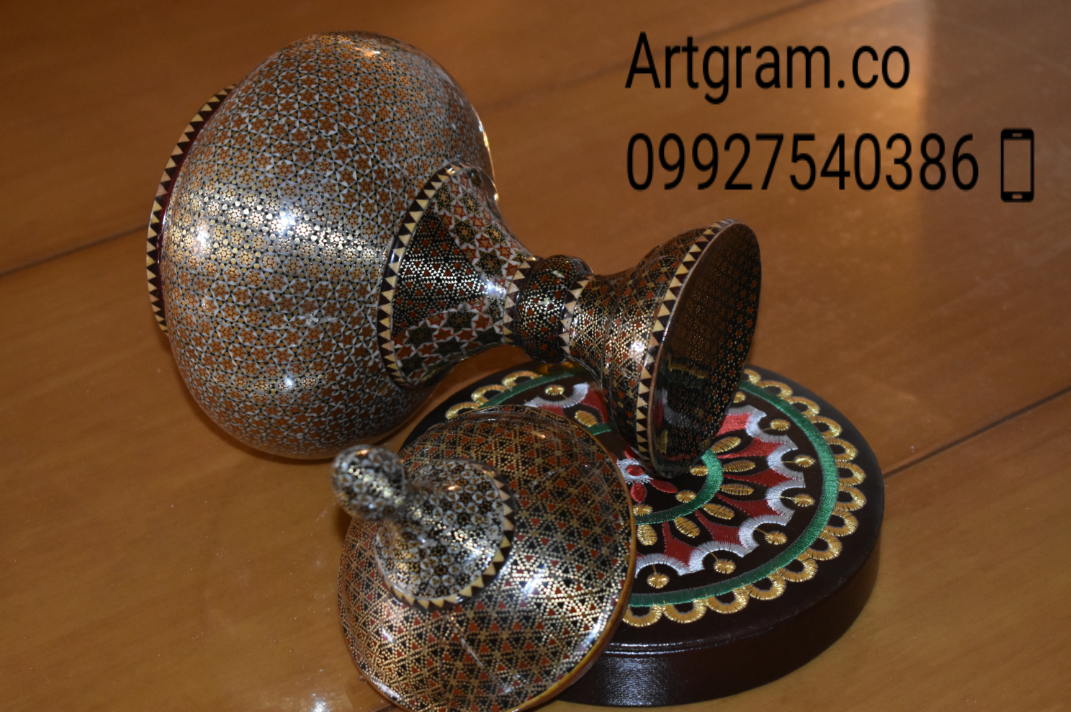شکلات خوری خاتم،شکلات خوری خاتمکاری،شکلات خوری خاتم کاری شده