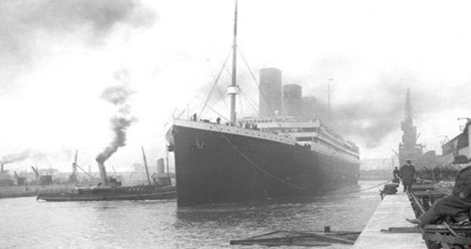 تصویری قدیمی از کشتی تایتانیک