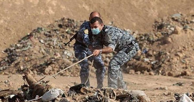 کشف گورهای متعلق به تروریستهای داعشی در دیالی