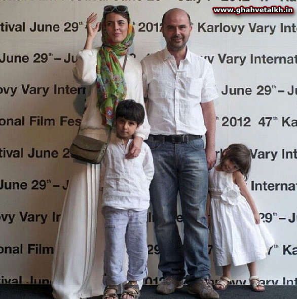 عکس خانوادگی لیلا حاتمی با شوهر و دو فرزندش