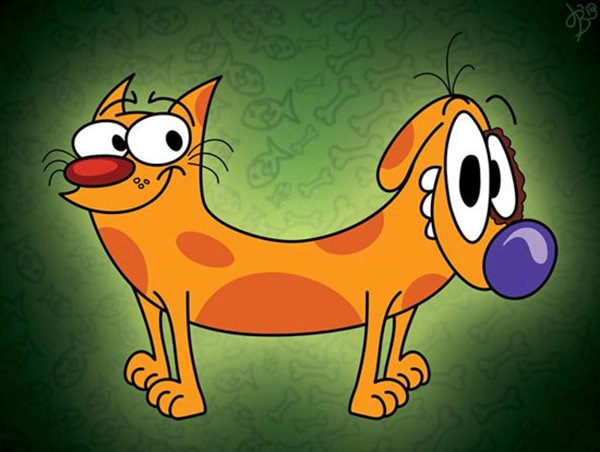عکس کارتون های دهه 60: کارتون گربه سگ