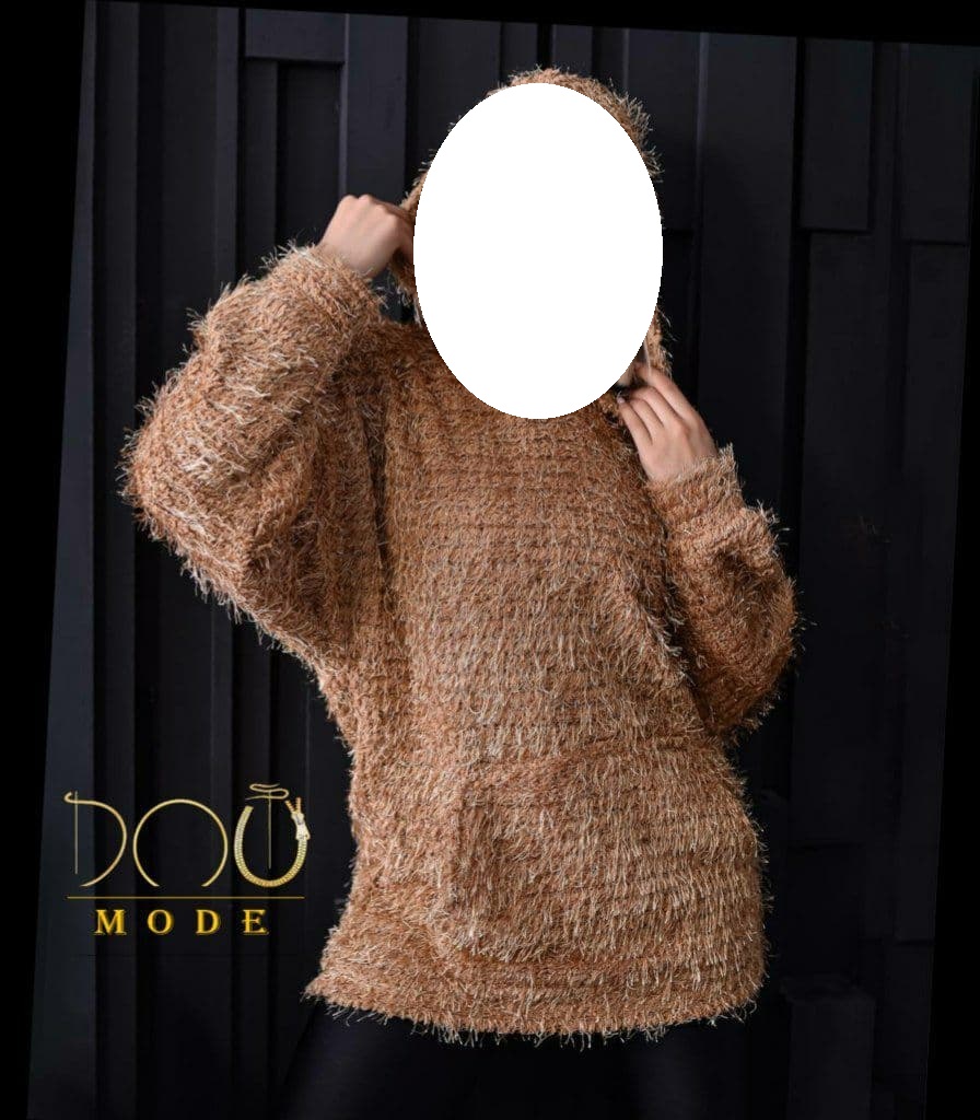 هودی خرسی کالکشن جدید پر فروش dout mode، پارچه موهر بافت