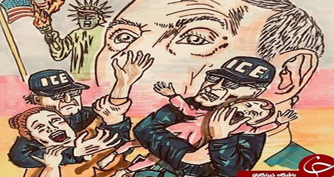 نقاشی جالب "جیم کری" در اعتراض به سیاست‌های ضدمهاجرتی ترامپ