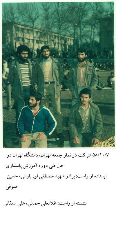 سردار بارانی سال 58 با لباس سپاه برای اولین بار