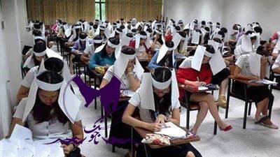 کلاه ضد تقلب در دانشگاهی در تایلند جنجال به پا کرده است!! پای اینجور چیزا به ایران نرسه صلوااااات!