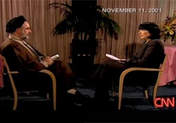 تصویر مصاحبه خانم کریستین امان پور با خاتمی