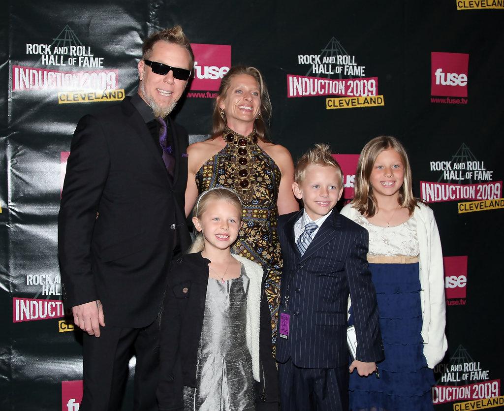 James Hetfield and his family