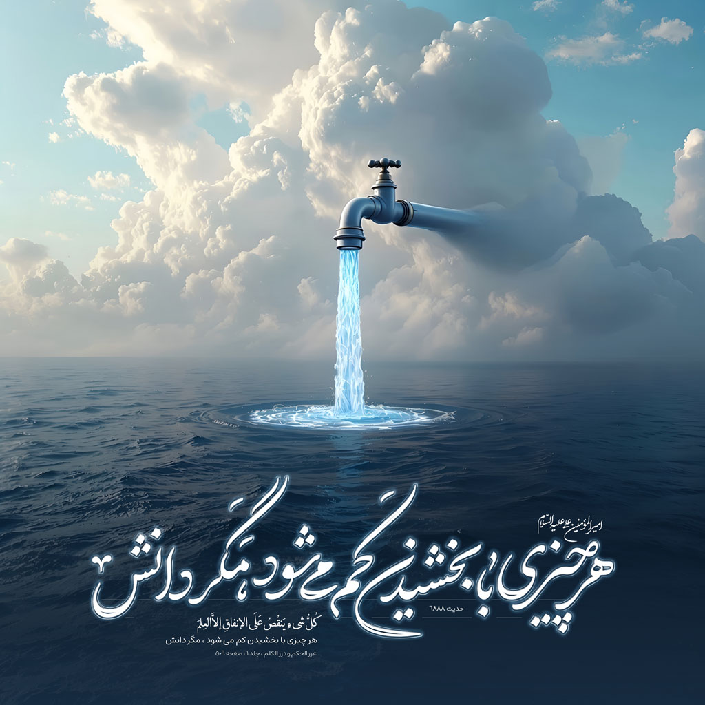 هر چیزى با بخشیدن کم مى شود ، مگر دانش