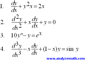 شکل کلی معادله