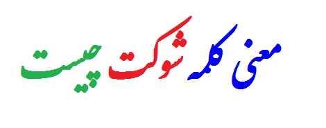 معنی کلمه شوکت چیست