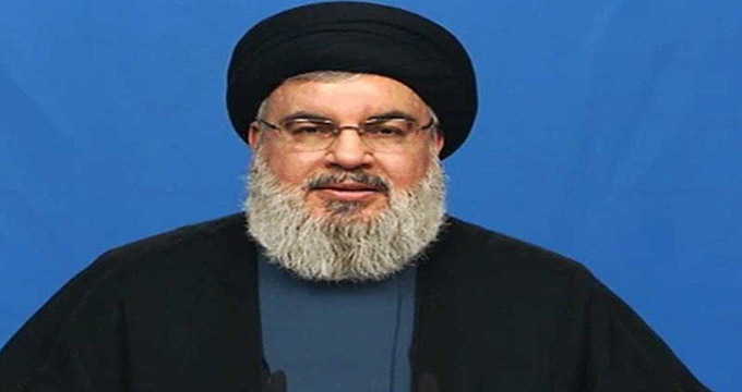 دبیرکل حزب الله سخنرانی می‌کند