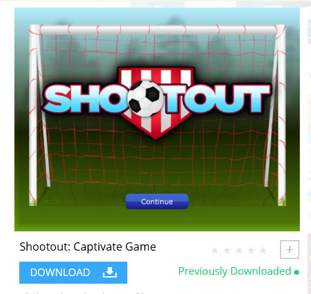 بازی پنالتی برای کپتیویت Shootout-Captivate-Game