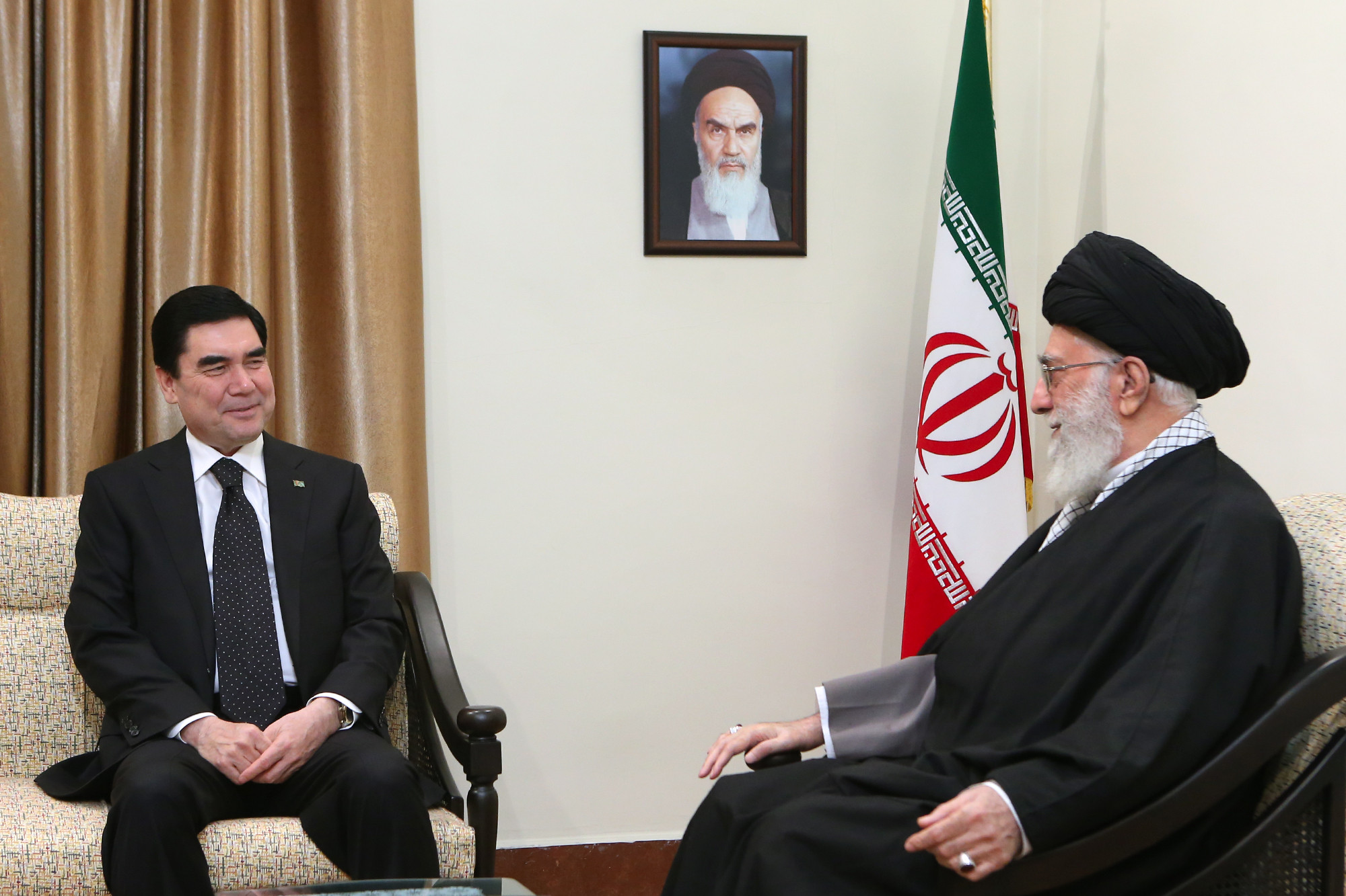 دیدار رئیس‌جمهوری ترکمنستان با رهبر معظم انقلاب اسلامی