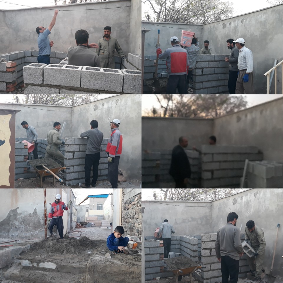 آغاز عملیات ساخت حمام. سرویسهای بهداشتی مسجد حضرت ولیعصر عج