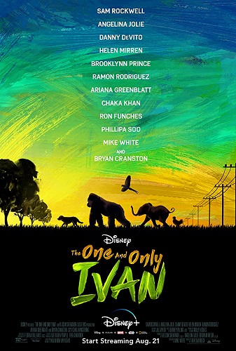 دانلود انیمیشن کمدی The One and Only Ivan (2020) بی همتا با لینک مستقیم