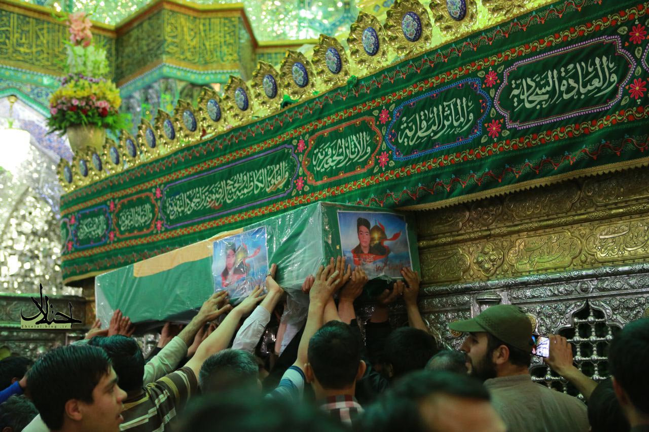 گزارش تصویری تشییع پیکر مطهر شهیدان مدافع حرم تیپ فاطمیون