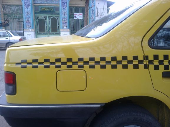 شطرنجی تاکسی های زرددرون شهری