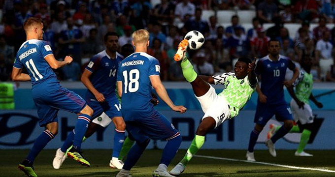 پیروزی نیجریه مقابل ایسلند شانس آرژانتین را برای صعود بیشتر کرد
