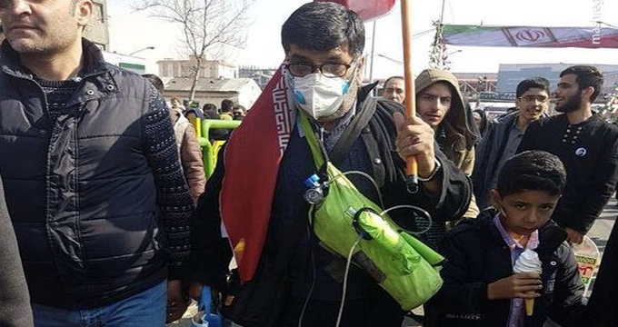 جانباز سرافراز شیمیایی در ۲۲ بهمن