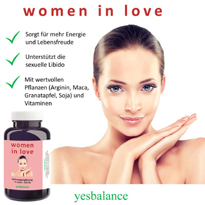 کپسول طبیعی Women in love یک محصول خوب برای درمان کاهش میل جنسی در  زنان