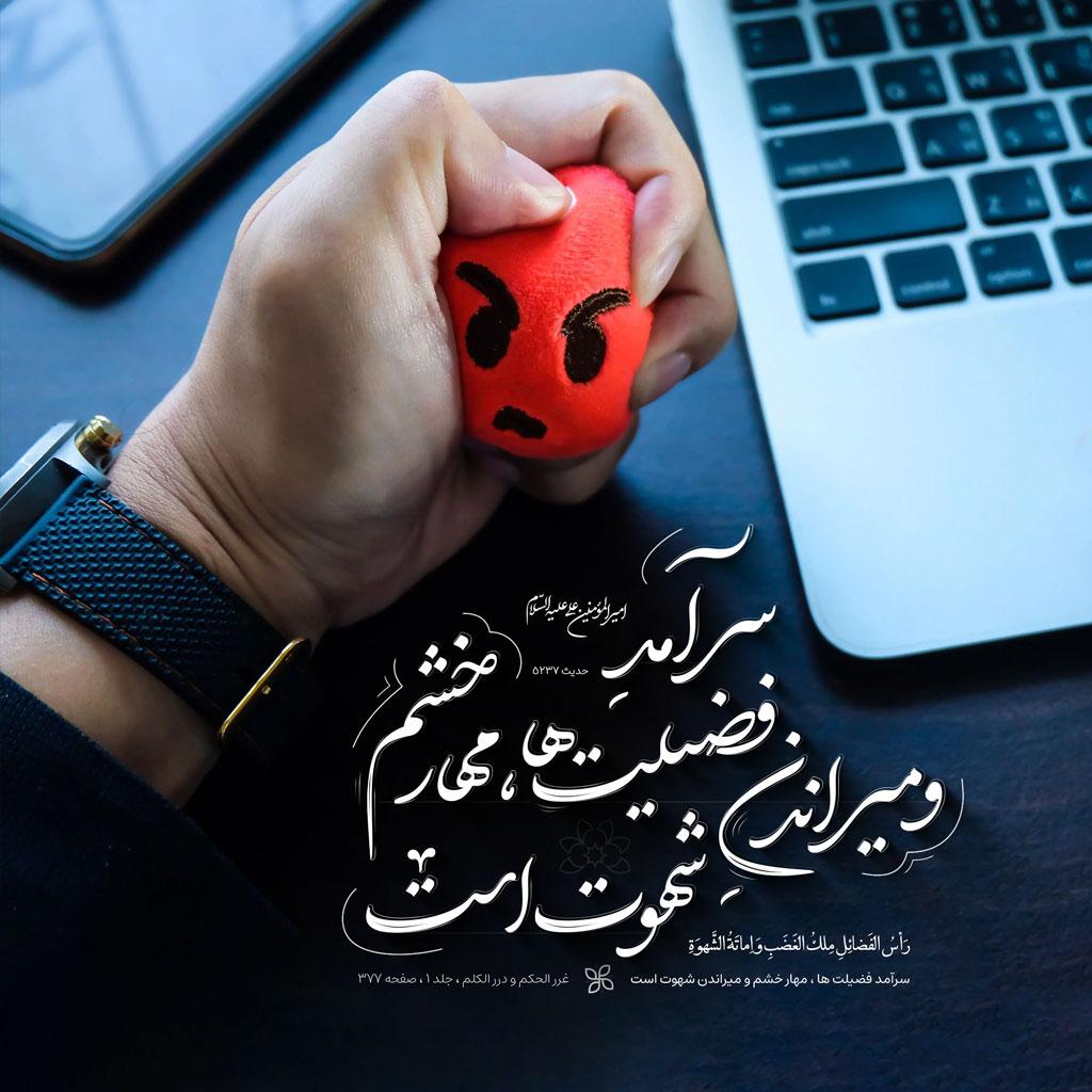 سرآمد فضیلت ها ، مهار خشم و میراندن شهوت است