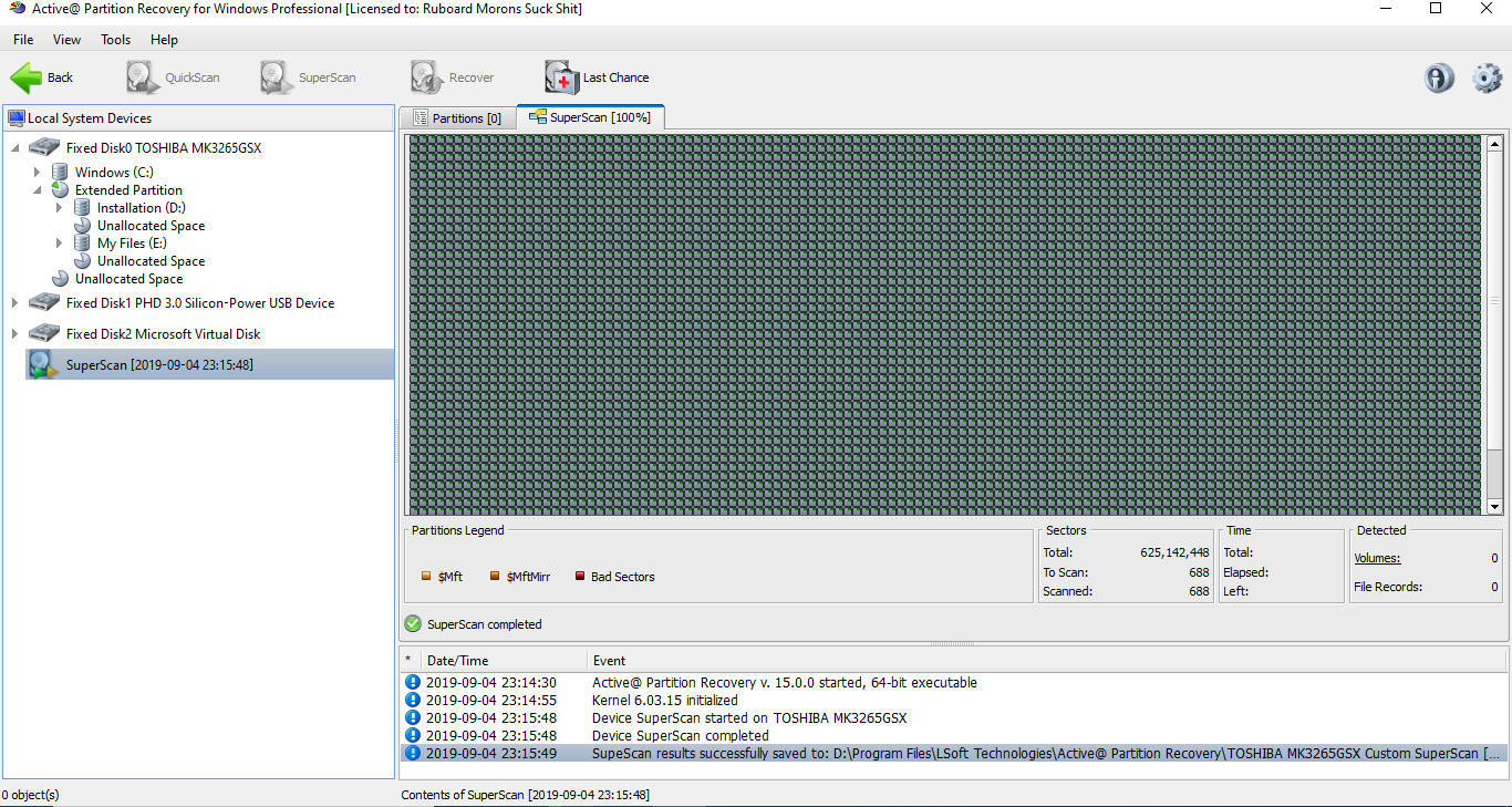 Active Partition Recovery