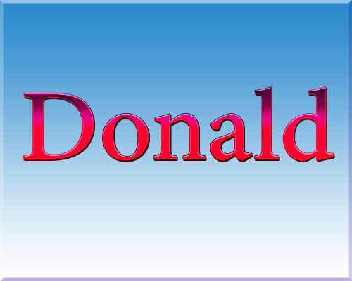 name Picture Donald