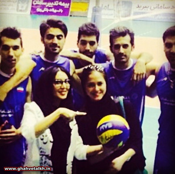 عکس دیدنی لیلا بلوکات با والیبالیست تیم ملی ایران