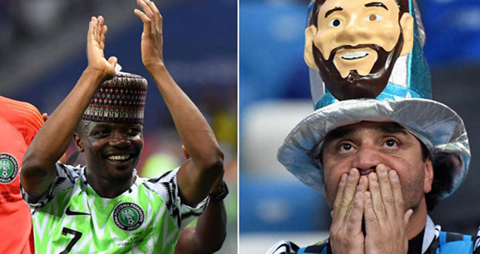 کری خوانی ستاره نیجریه برای مسی و آرژانتین