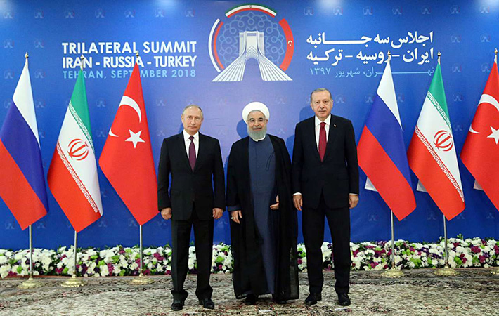 نشست روسای جمهور ترکیه روسیه و ایران در خصوص مسائل خاورمیانه