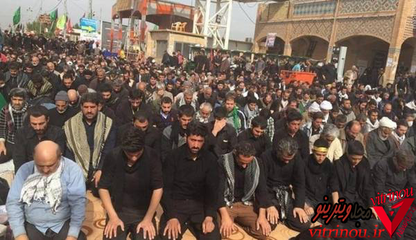 اربعین،طولانی ترین نماز جماعت در اربعین،نماز در اربعین،از نجف تا کربلا،اخبار روز،آخرین اخبار روز اربعین،طولانی ترین نماز جماعت از نجف تا کربلا